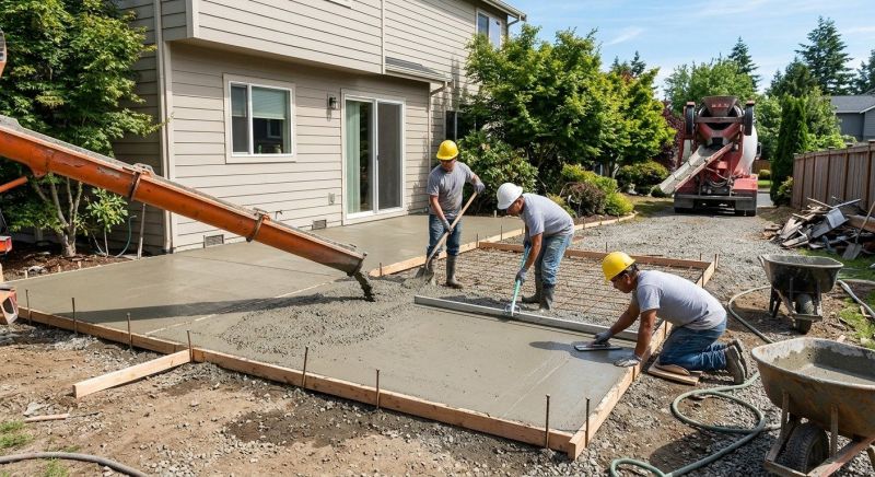 Concrete Installation in Flower Mound, TX
