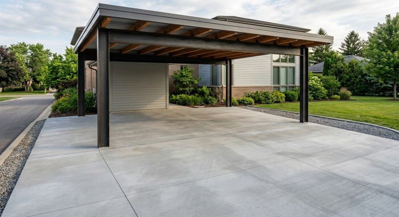 Carport Concrete Installation in Flower Mound, TX