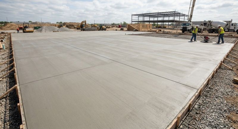 Commercial Slab Installation in Collin County, TX