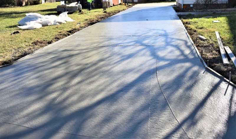 Concrete Apron Installation in Flower Mound, TX