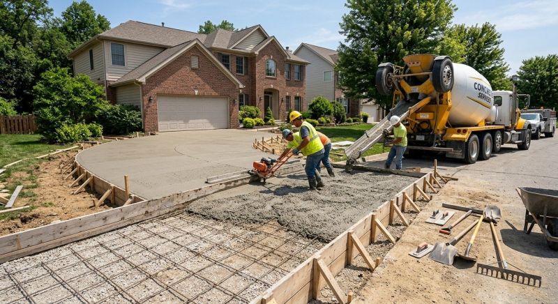 Concrete Driveway Installation in Irving, TX