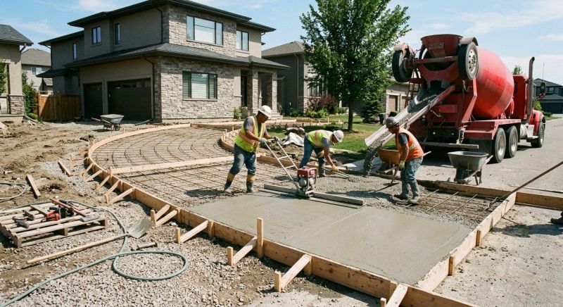 Concrete Driveway Installation in Lake Dallas, TX