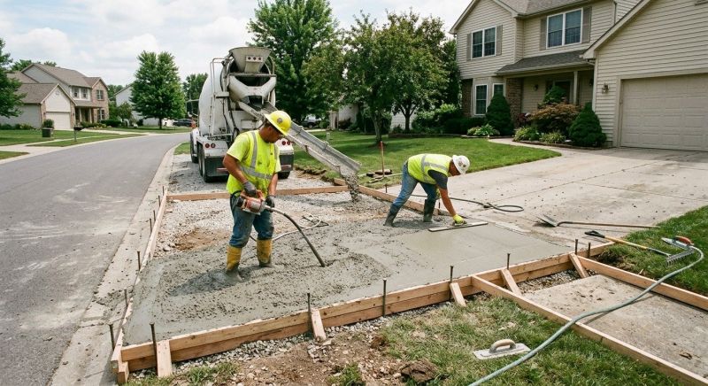 Concrete Driveway Pouring in Flower Mound, TX