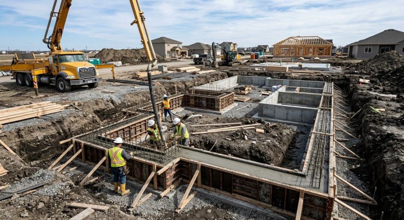 Concrete Foundation Installation in Arlington, TX