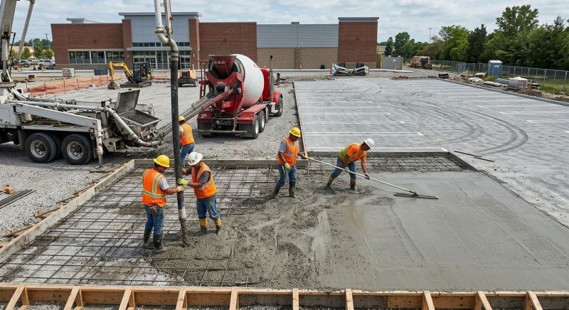Concrete Parking Lot Paving in Bedford, TX