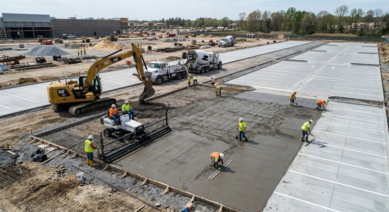 Concrete Parking Lot Paving in Grand Prairie, TX