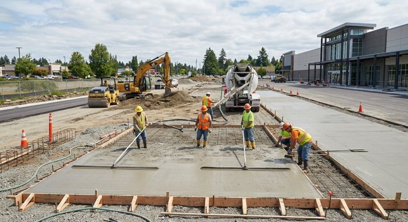 Concrete Parking Lot Paving in Grand Prairie, TX