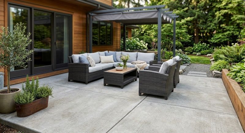 Concrete Patio Renovation in Flower Mound, TX