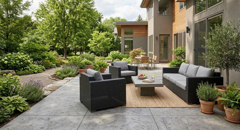 Concrete Patio Renovation in Flower Mound, TX