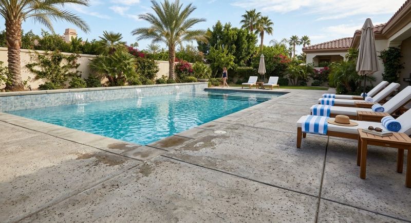 Concrete Pool Patio Installation in Flower Mound, TX