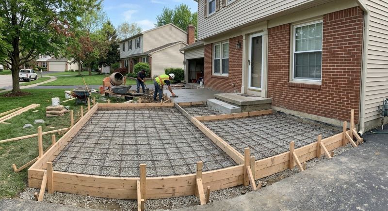 Concrete Porch Construction in Flower Mound, TX