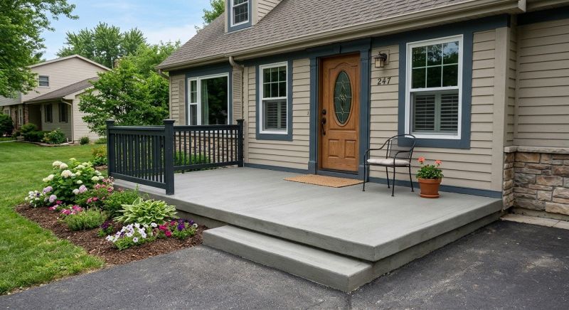 Concrete Porch Installation in Argyle, TX