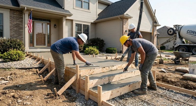 Concrete Porch Installation in Grapevine, TX