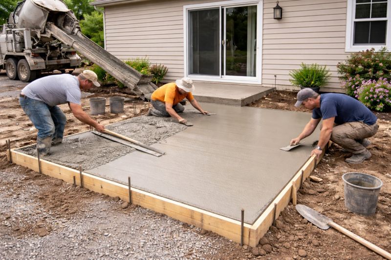 Concrete Porch Installation in Lewisville, TX