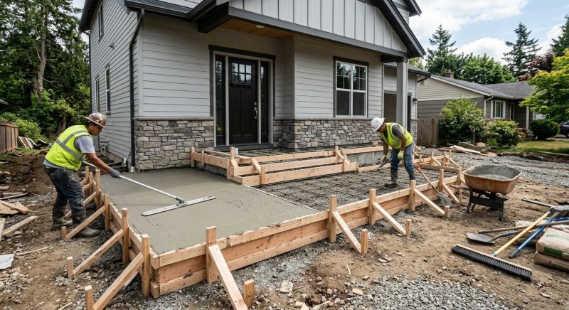 Concrete Porch Installation in Tarrant County, TX