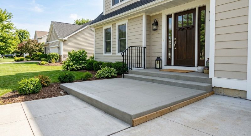 Concrete Ramp Installation in Coppell, TX