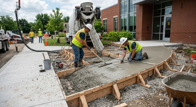 Concrete Ramp Installation in North Richland Hills, TX