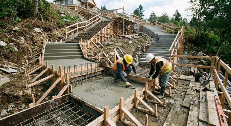 Concrete Stairs Construction in Justin, TX