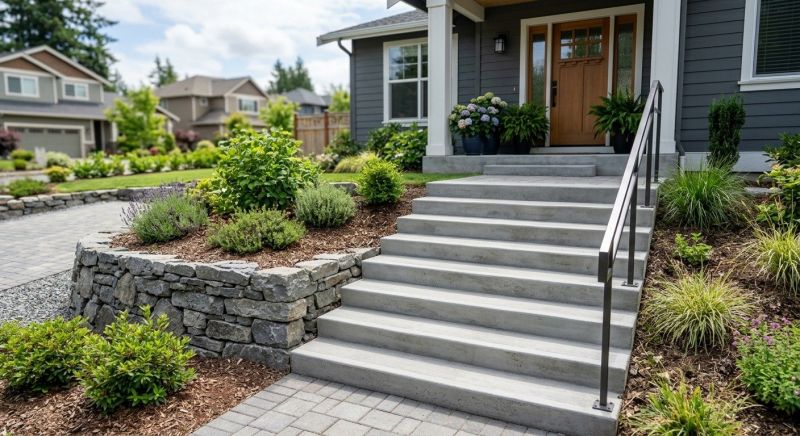 Concrete Stairs Construction in Plano, TX