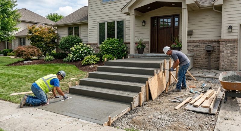 Concrete Stairs Installation in Haltom City, TX