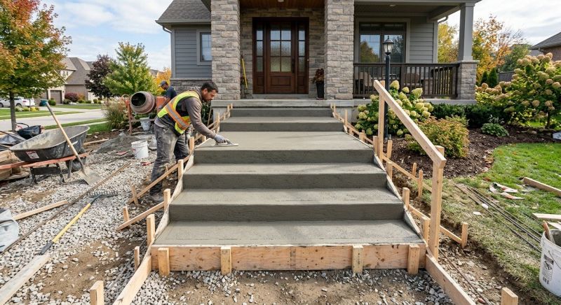 Concrete Stairs Installation in Mckinney, TX