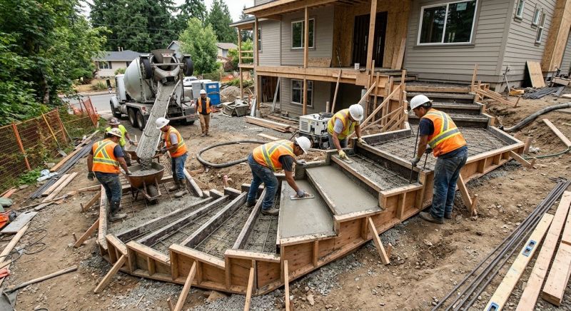 Concrete Stairs Installation in North Richland Hills, TX