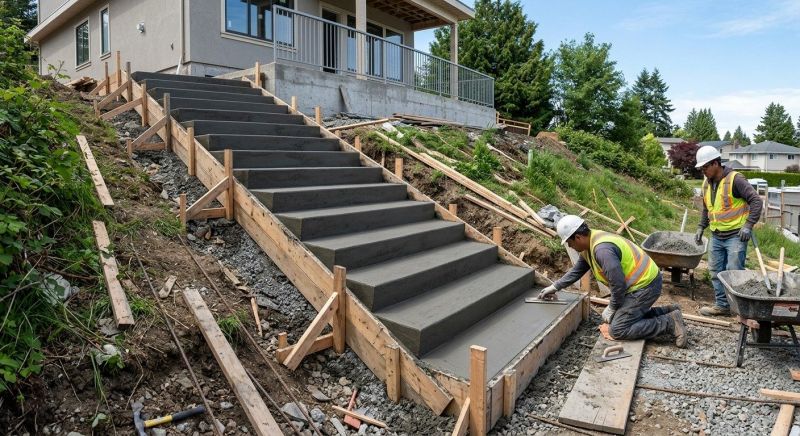 Concrete Stairs Installation in The Colony, TX