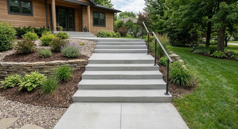 Concrete Steps Pouring in Flower Mound, TX