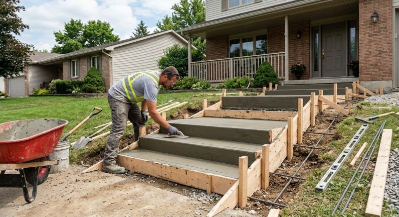 Concrete Steps Replacement in Ponder, TX