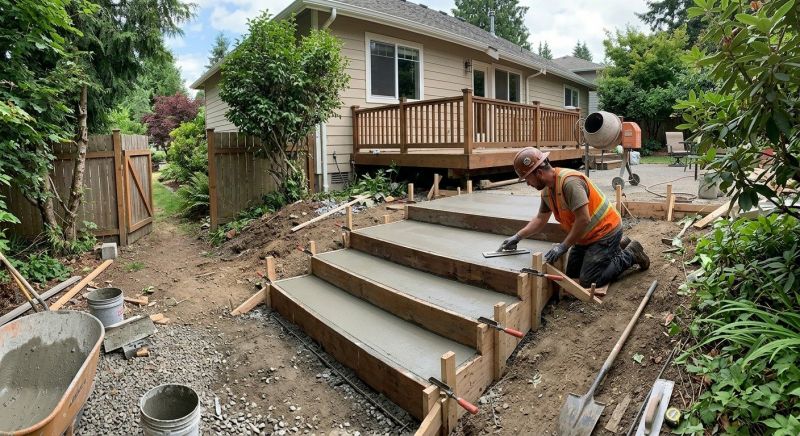 Concrete Steps Replacement in Rhome, TX