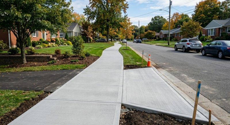 Concrete Walkway Installation in Justin, TX