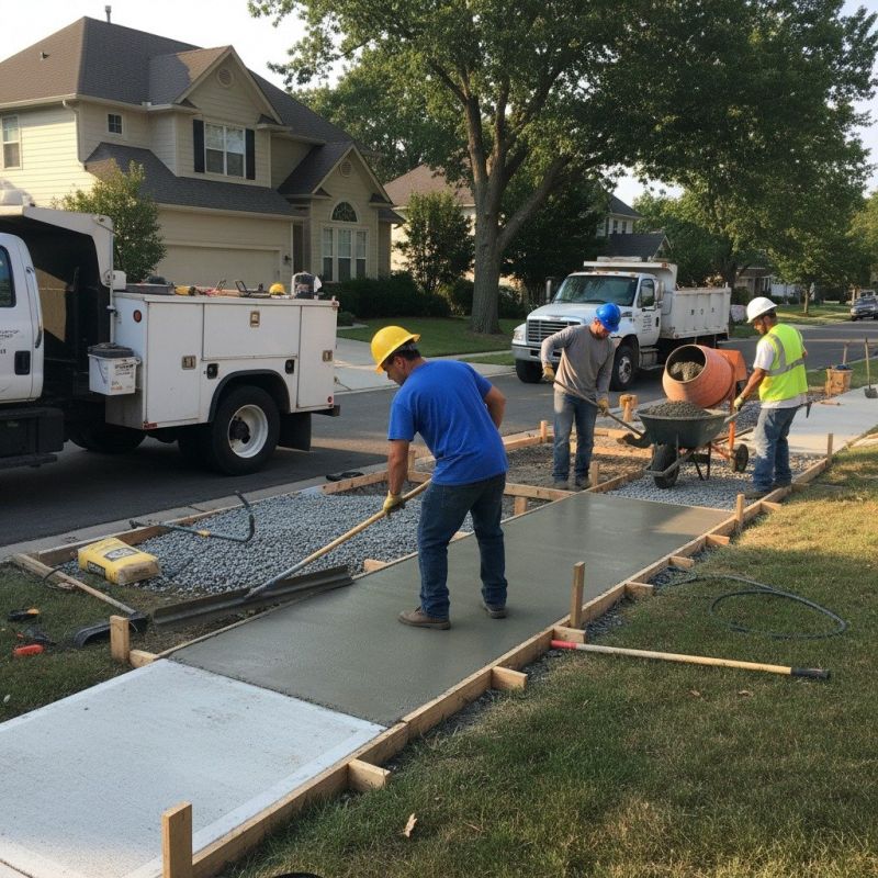 Concrete Walkway Installation in Ponder, TX