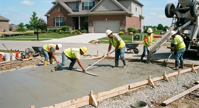 Driveway Slab Installation in Haltom City, TX