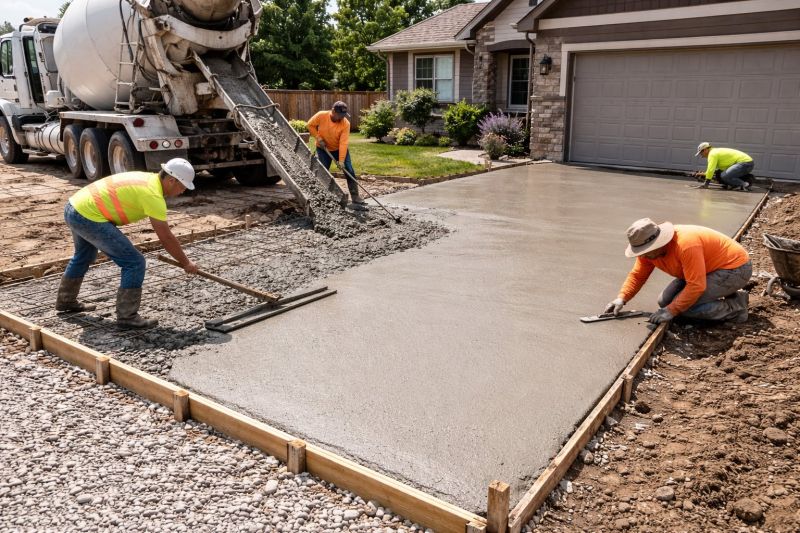 Driveway Slab Installation in Krum, TX