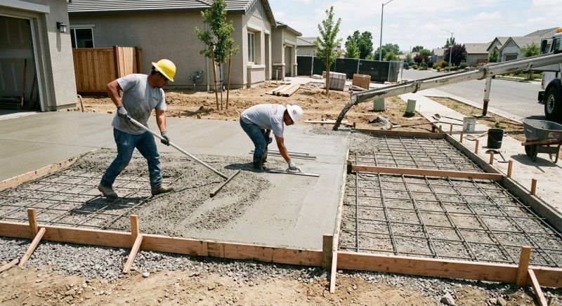 Driveway Slab Installation in Richardson, TX