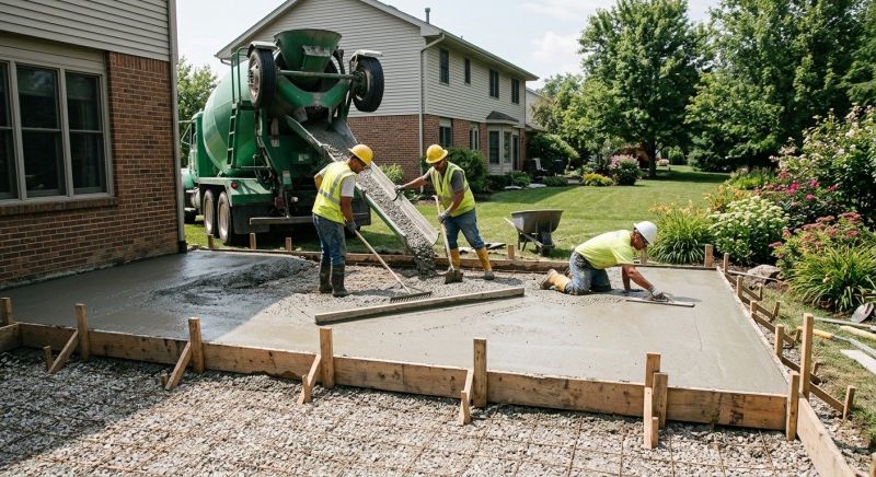 Patio Pouring Service in Flower Mound, TX