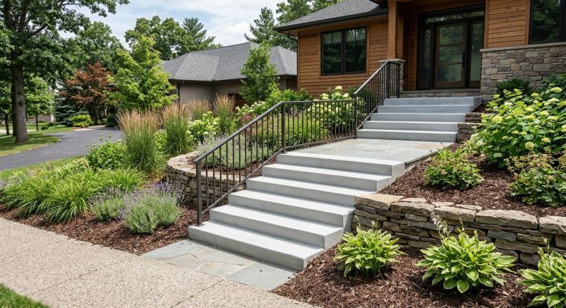 Poured Steps Installation in Grand Prairie, TX