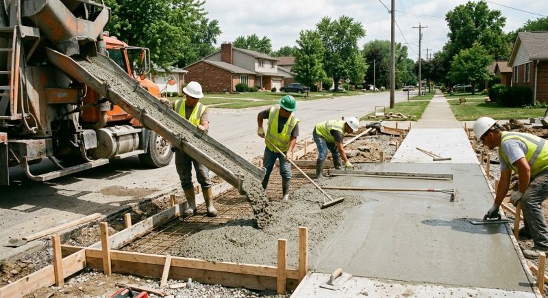 Sidewalk Pouring in Flower Mound, TX