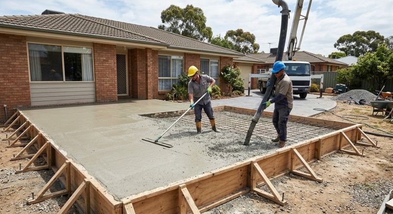 Veranda Pouring in Richardson, TX